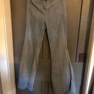 Free People wide leg flares